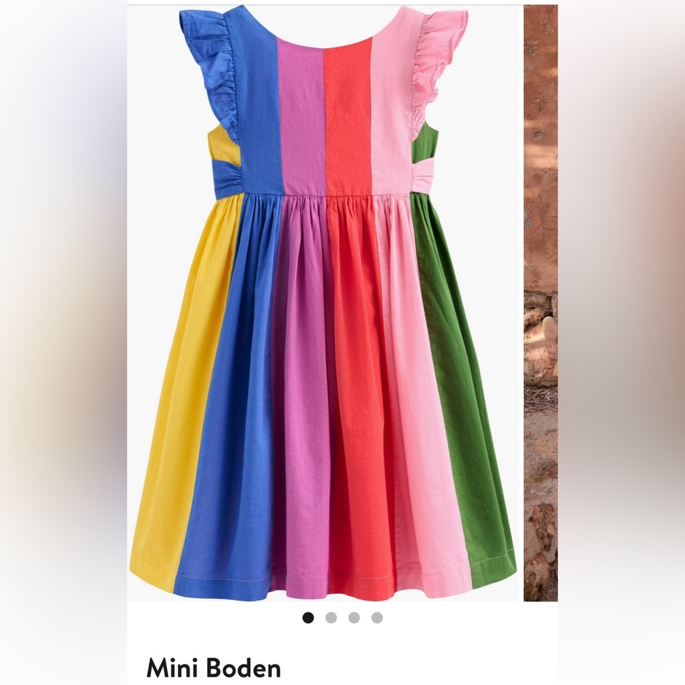 ISO!!!!! Mini Boden Multicolor Striped Kids Dress